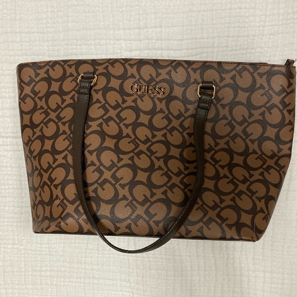 GUESS Brown Tote Bag